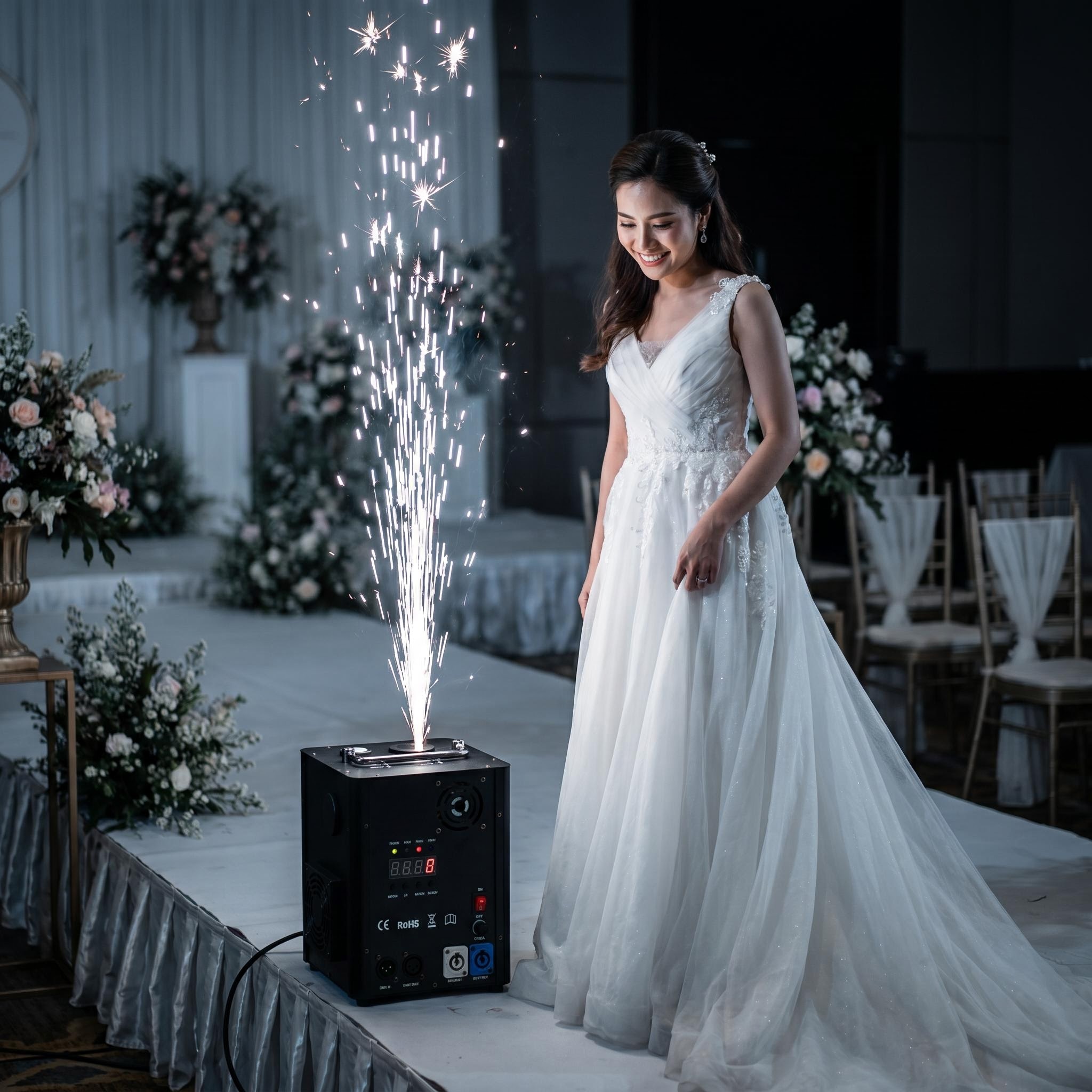 Cold Spark Machine Stage Electronic Firework Effect Device for Wedding Party Concert Event