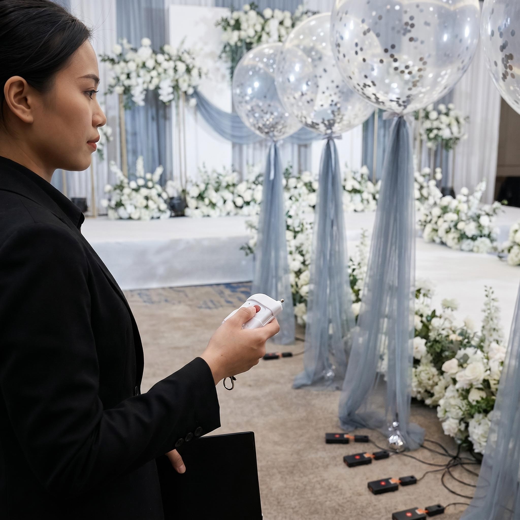 Wireless Remote Control Balloon Release System 100M Range For Wedding Proposal Opening Ceremony Party Decor