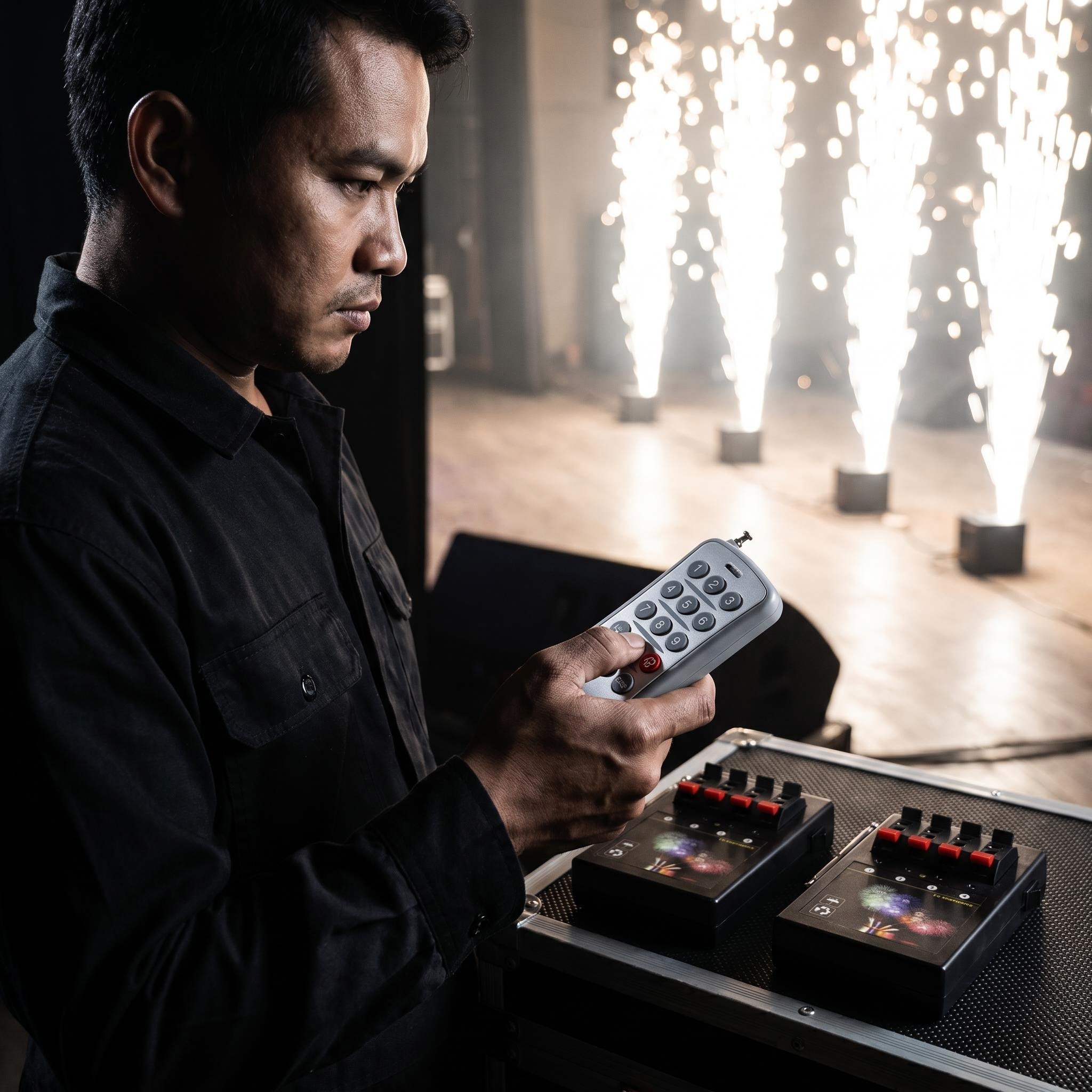 12 Channel Wireless Remote Control Cold Firework Ignition System for Stage Wedding Event