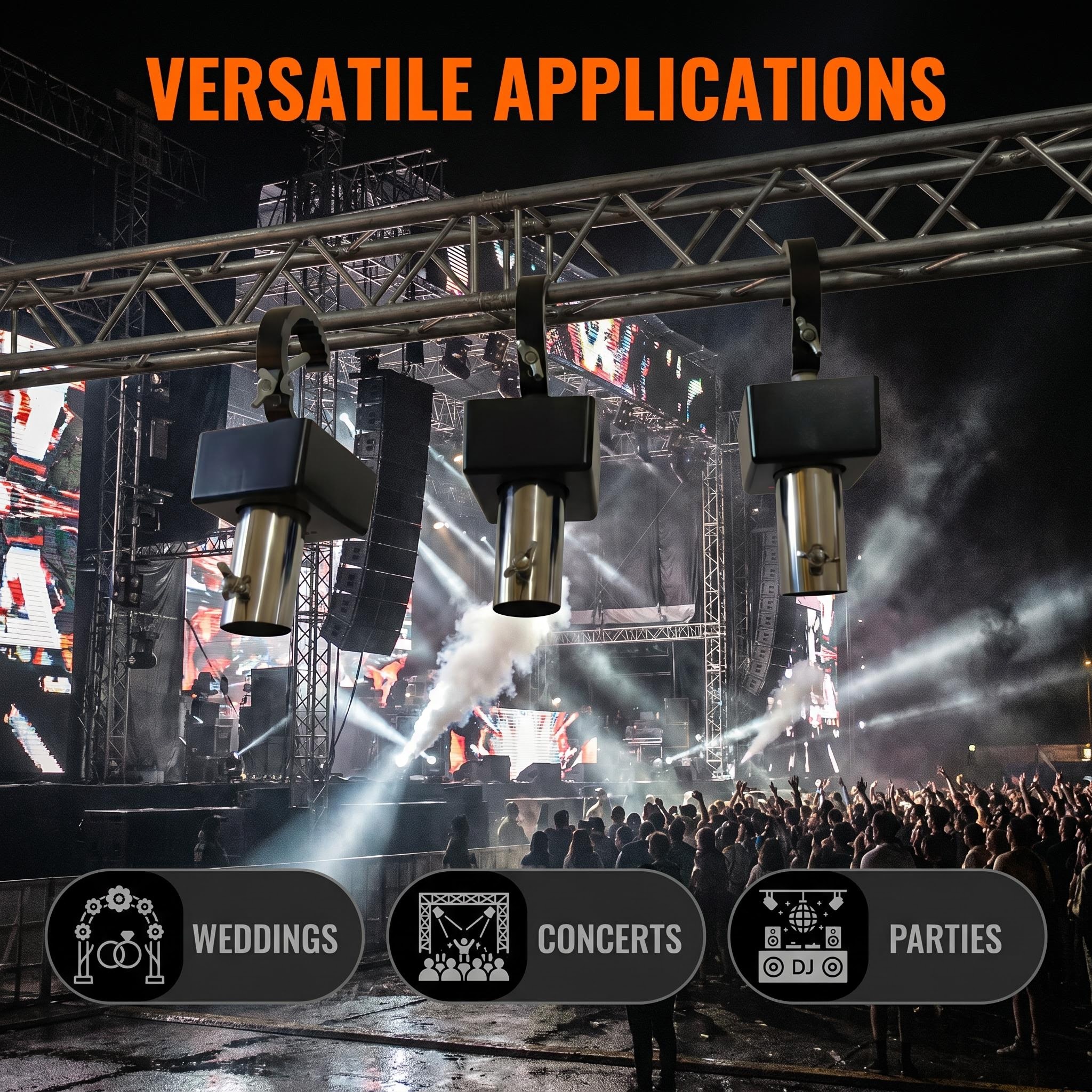 Professional Waterfall Cold Sparkler Machine - Hanging Stage Spark Effect for Wedding, Party & Concert, Safe Reusable Sparkular with Wireless Control