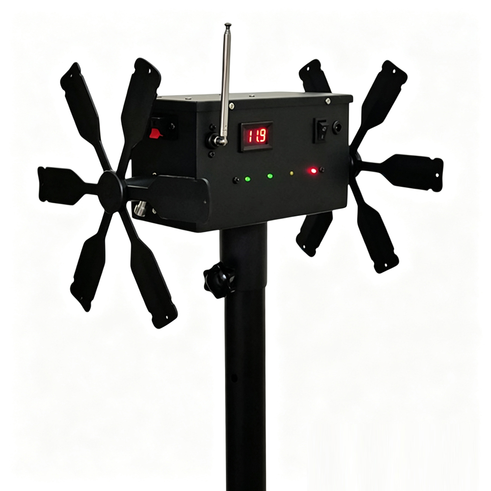 Cold Spark Rotation Fire Wheel Machine Wireless Remote Control Stage Effect Equipment for Wedding Party Bar Club Event